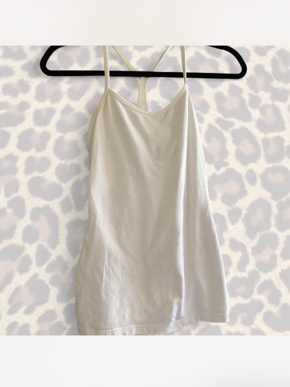 lululemon athletica Cream Racerback Spaghetti-Strap Tank